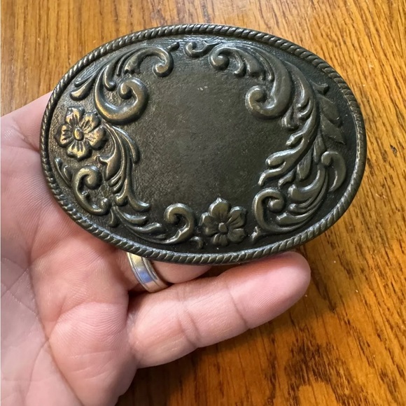 70s Cowgirl Belt| Vintage Round Buckled Suede Belt|